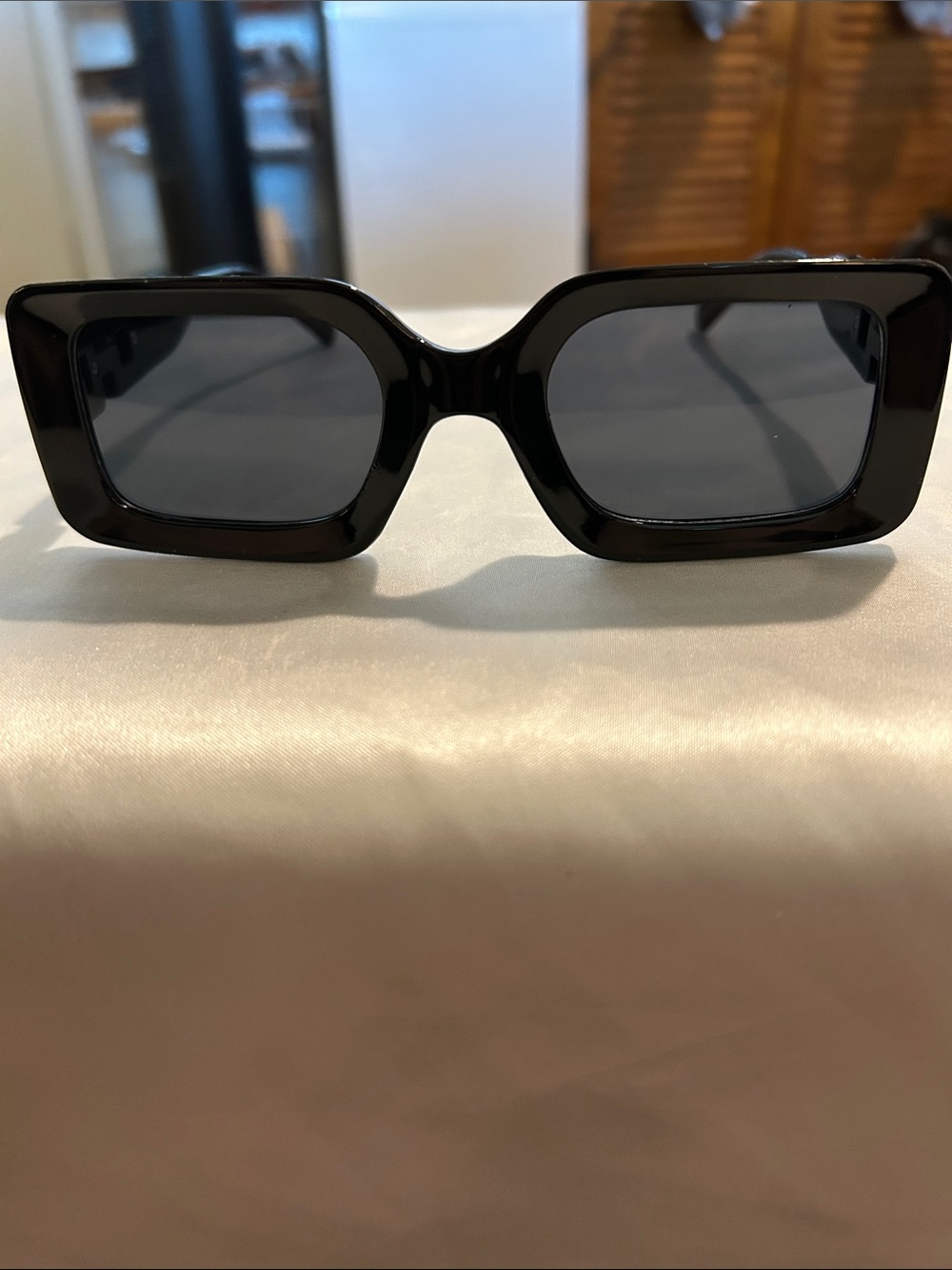 Classic Black Rectangle Women's Sunglasses